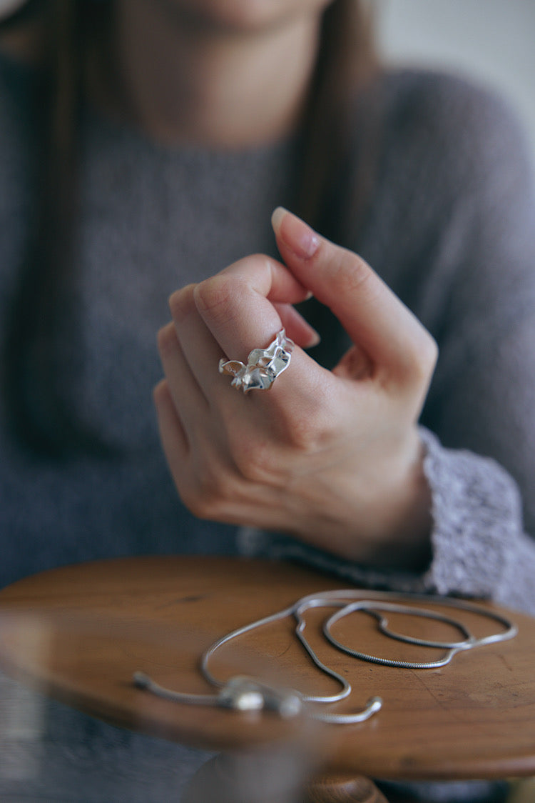 Wave edge Ring